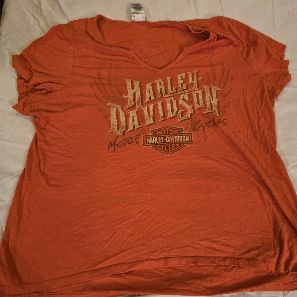 Harley-Davidson Women's Vibrant Orange Tee
